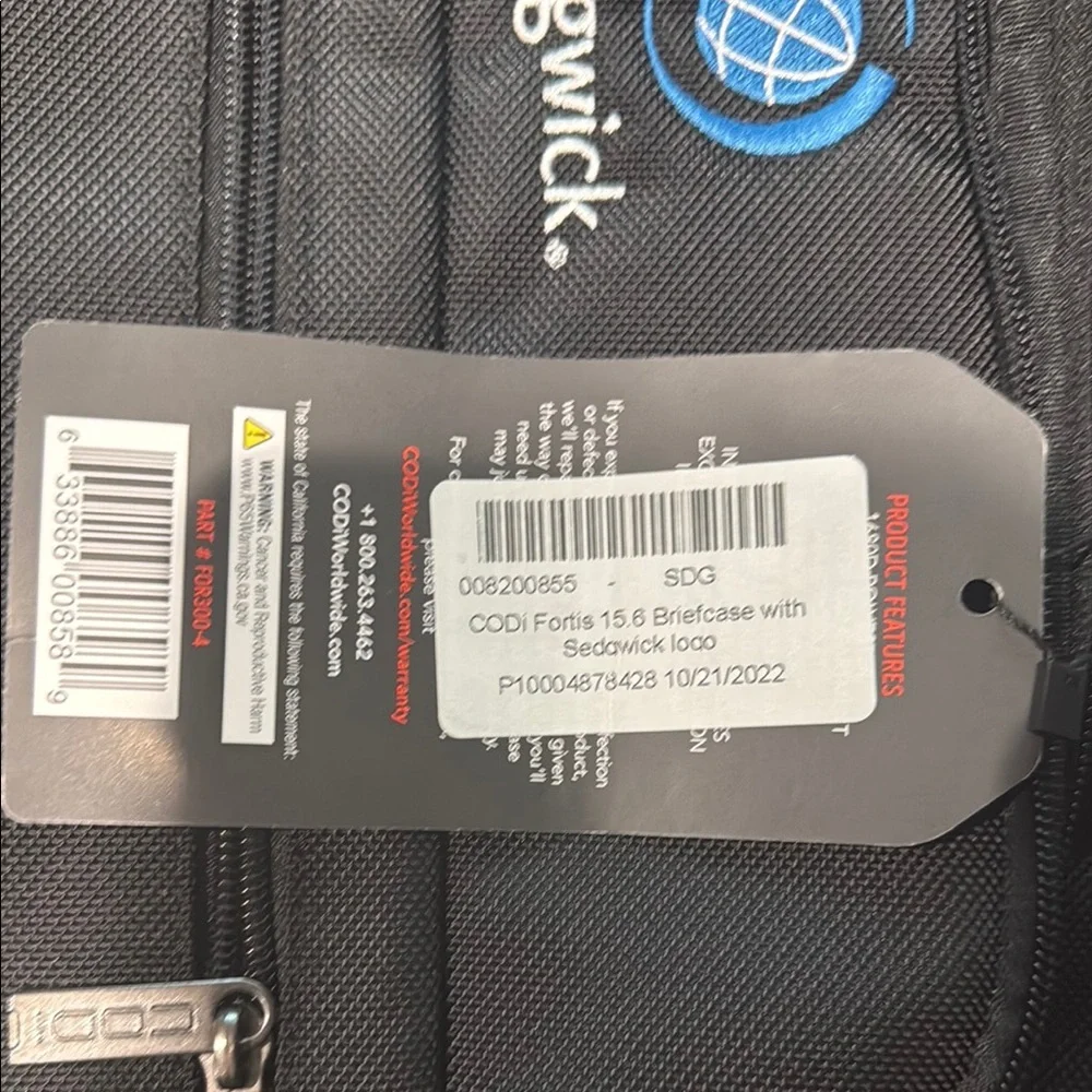 Black Laptop Bag NWT